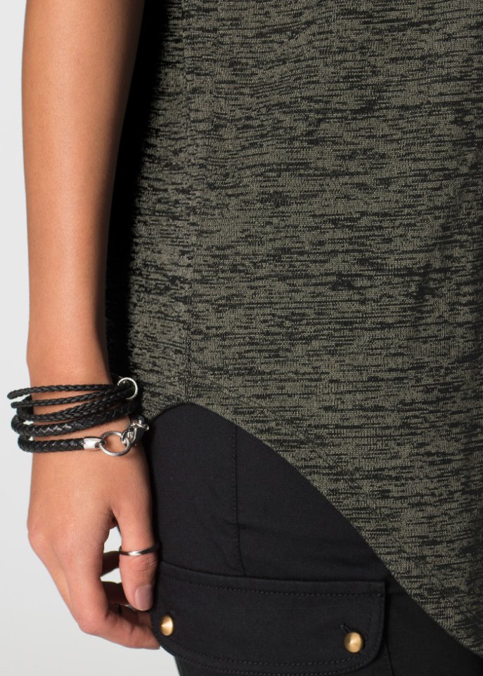 Oversize-Shirt mit Reißverschluss