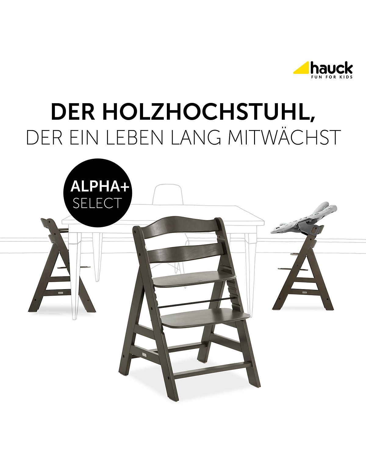 Hochstuhl Alpha+ Select, Charcoal