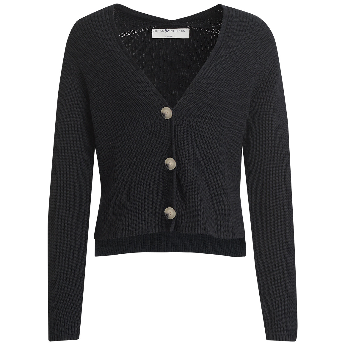 Damen Strickjacke aus Rippstrick