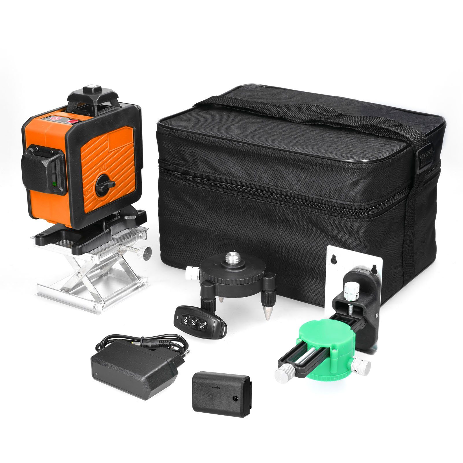Tidyard Linienlaser 16-Linien-Laser-Level 3 ° Selbstnivellierungsfunktion, 1,5 m höhenverstellbarem Stativständer