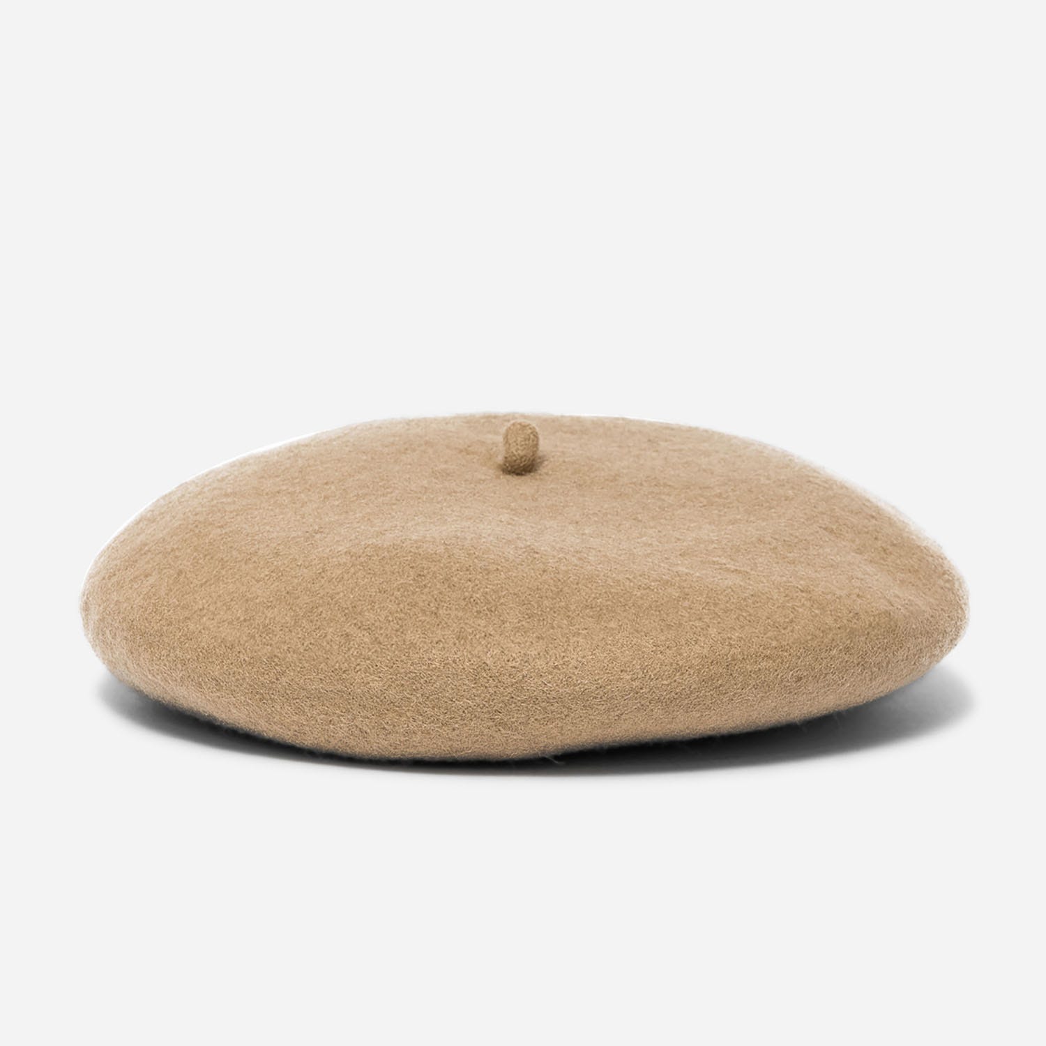 Béret camel en laine