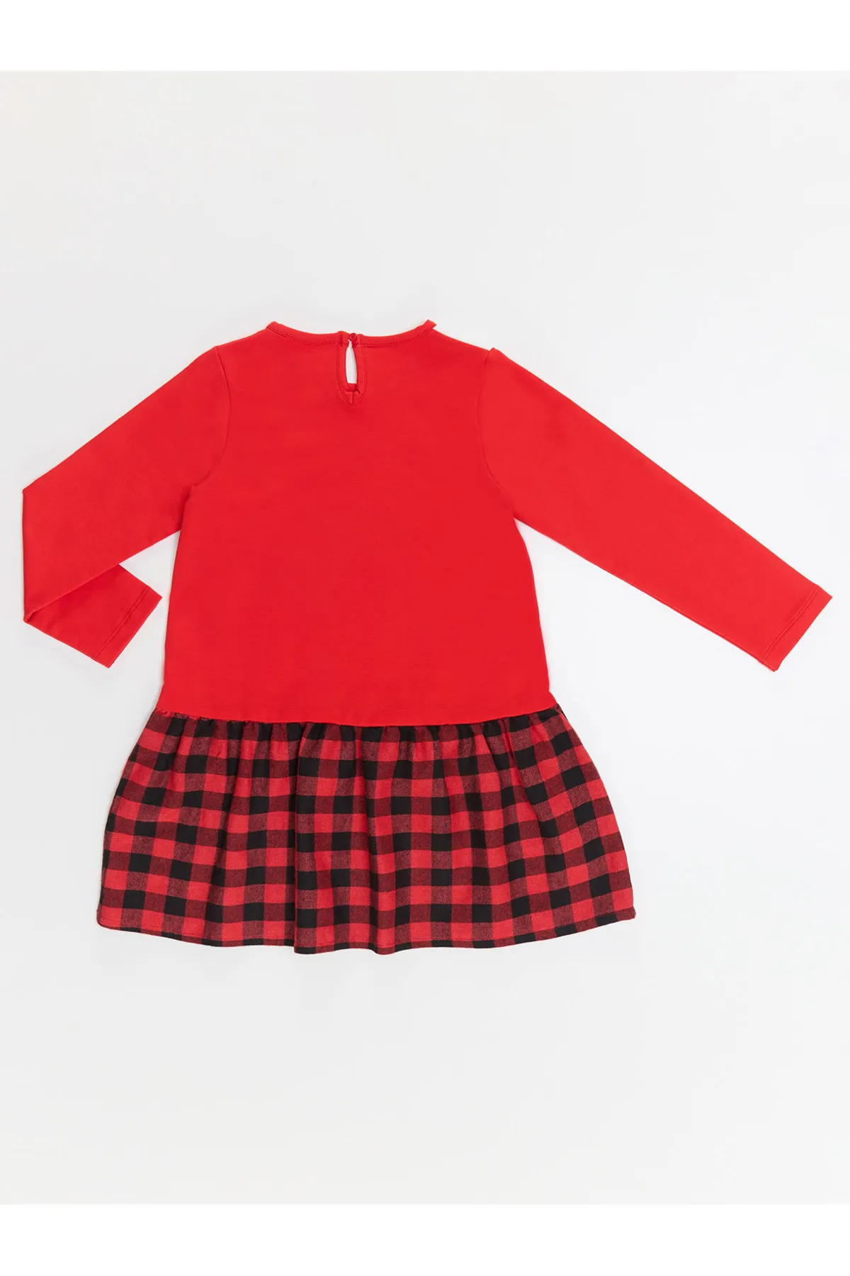 Denokids  Rotes kariertes Kleid für Mädchen von White Cat