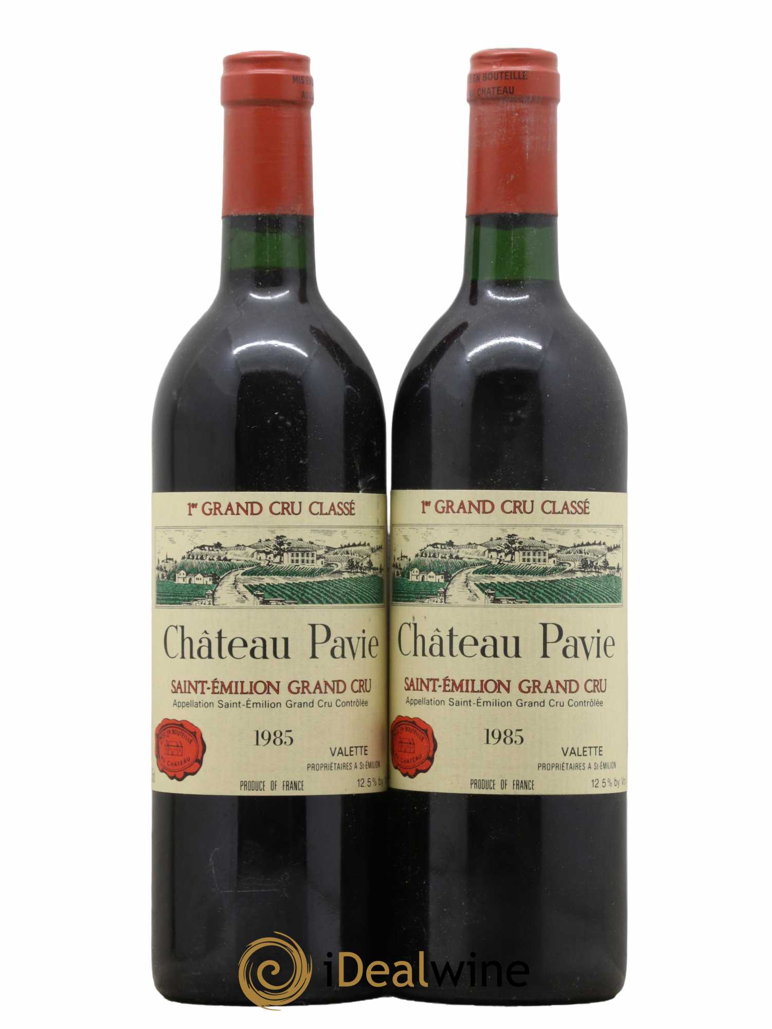 Château Pavie 1er Grand Cru Classé A  1985 - Lot de 2 Bouteilles