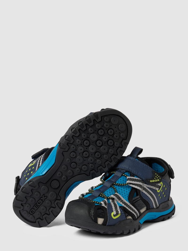 Sandalen mit Kontrastbesatz Modell 'J BOREALIS BOY' in marineblau