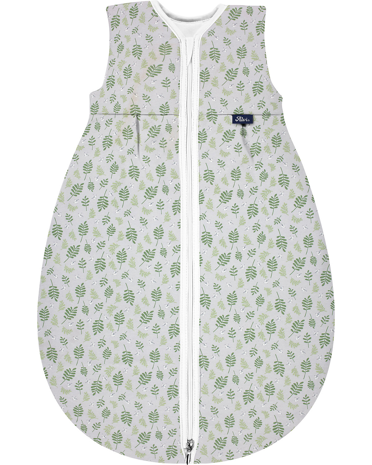 Kugelschlafsack Mäxchen Thermo, Bio Baumwolle - TOG 3,0 - Drifting Leaves, 80 cm