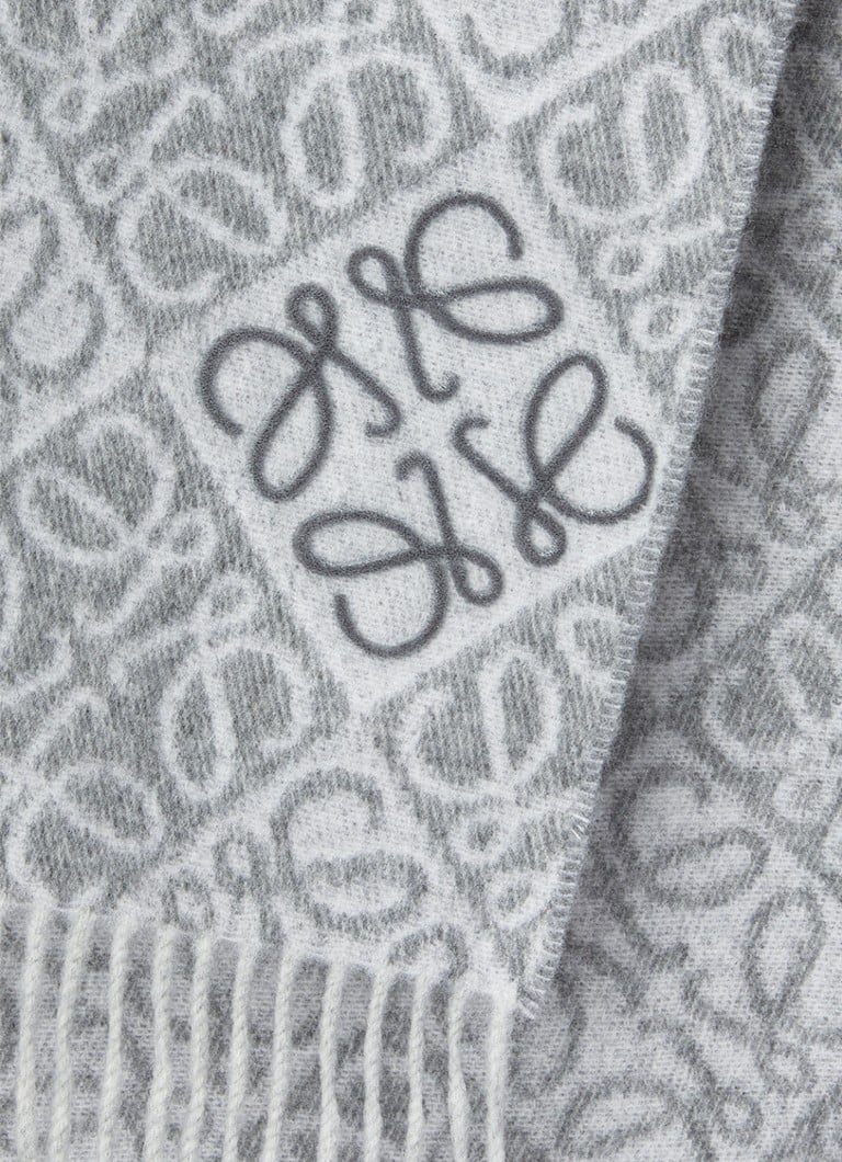 Eșarfă LOEWE Anagram din amestec de cașmir cu logo, 180 x 38 cm