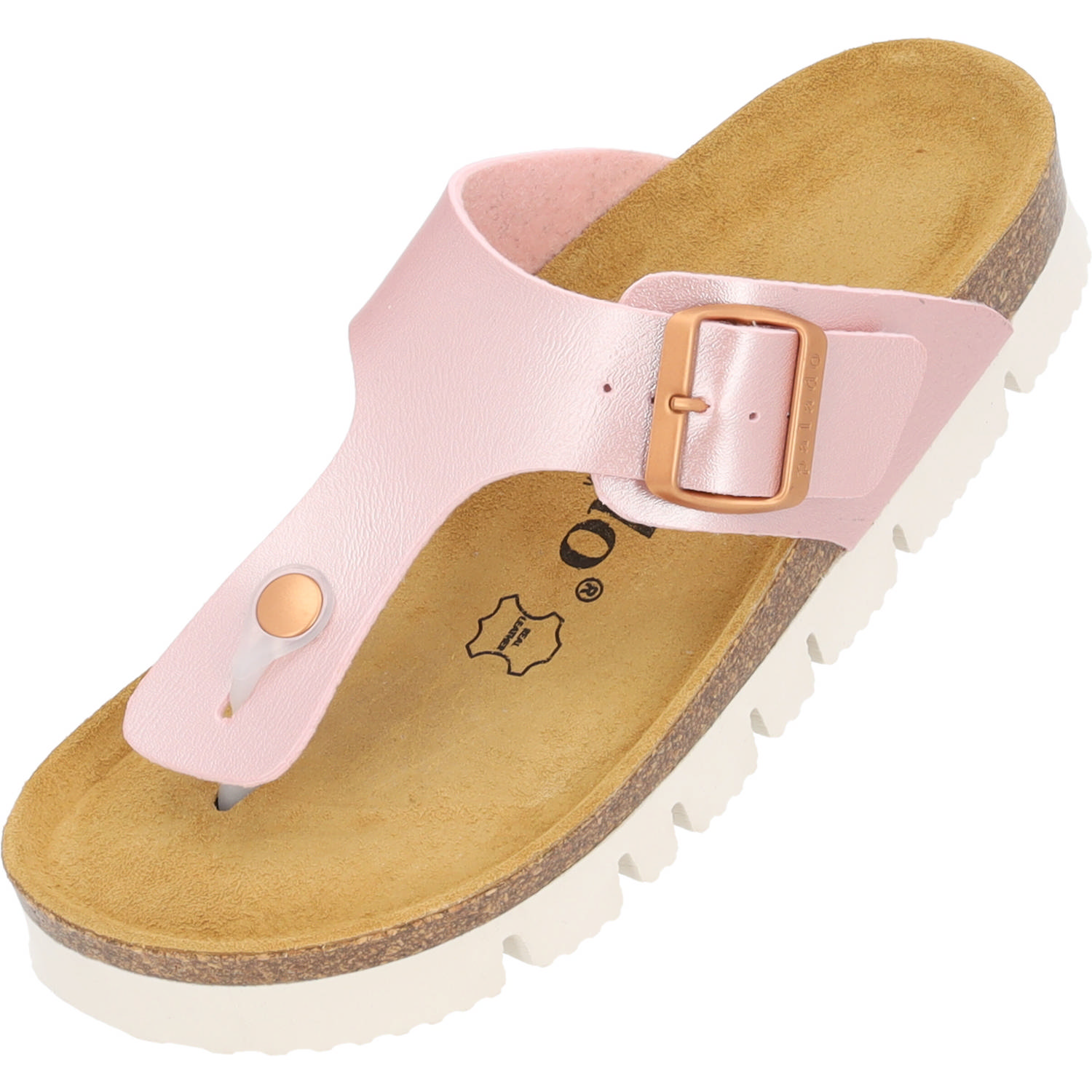 Palado Kos PL Metallic, Zehentrenner, Damen, Rosa