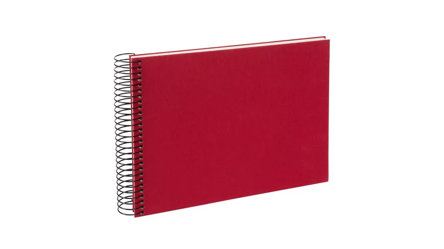 goldbuch Spiralalbum Bella Vista rot 24x17 cm mit 40 weiße Seiten