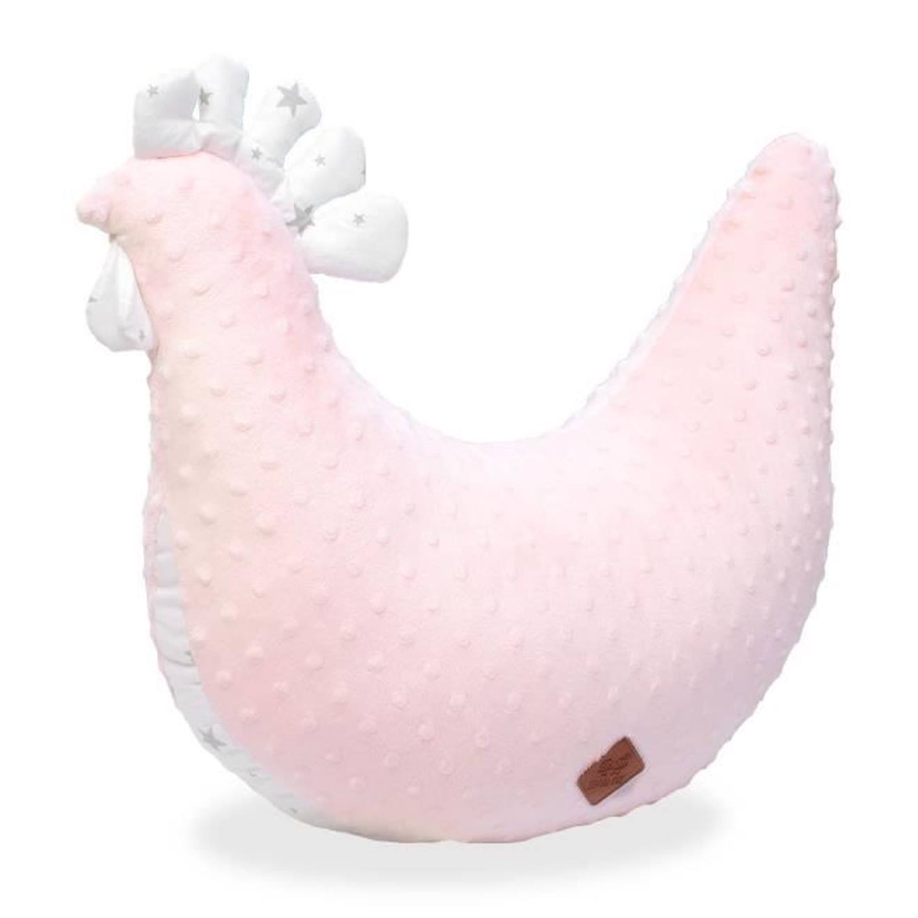 Coussin de maternité Poule, Stella Rose 50 x 40 cm rose