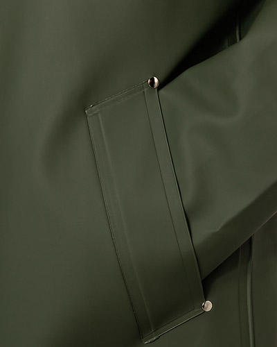 STUTTERHEIM, Regenmantel, PVC wasserdicht, dunkelgrün