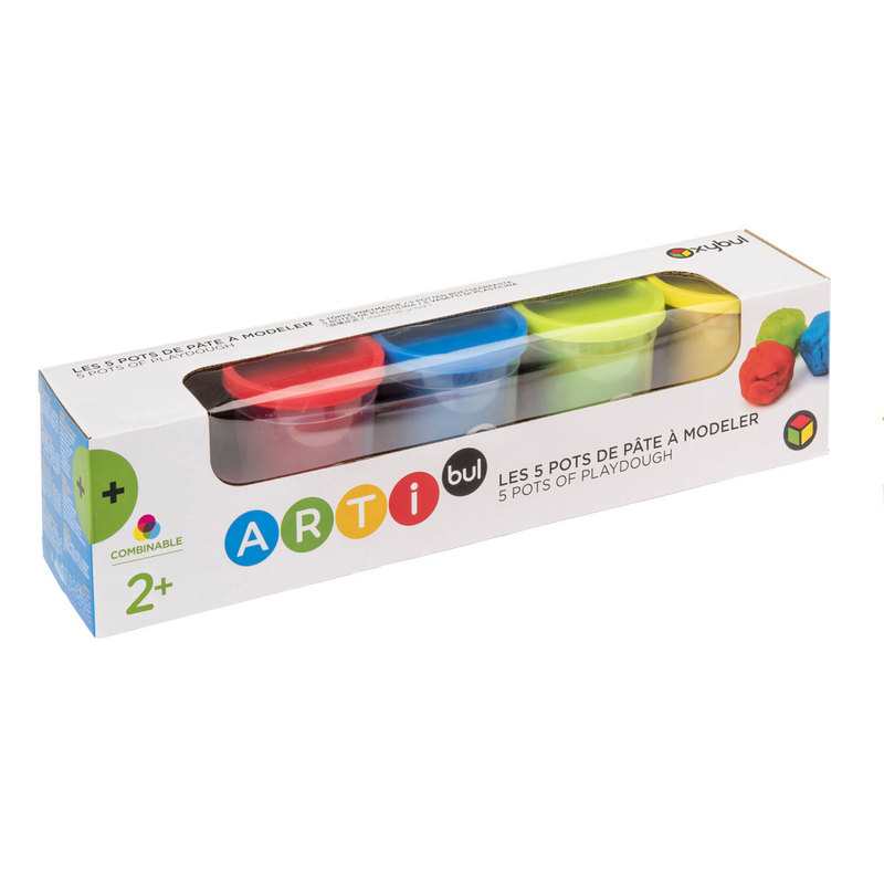 5 pots de pâte à modeler Oxybul