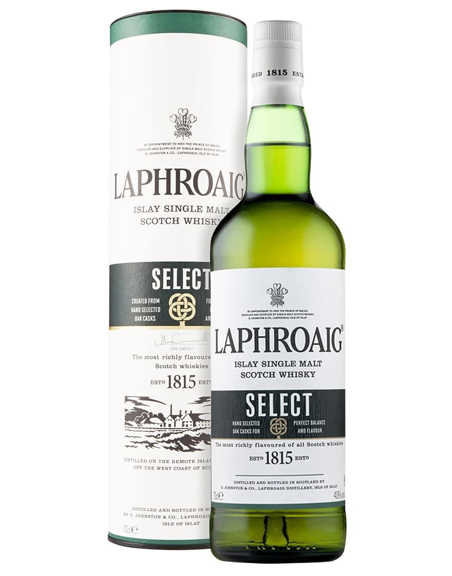 Islay Single Malt Scotch Whisky Select Laphroaig 0,7 ℓ, En Étui