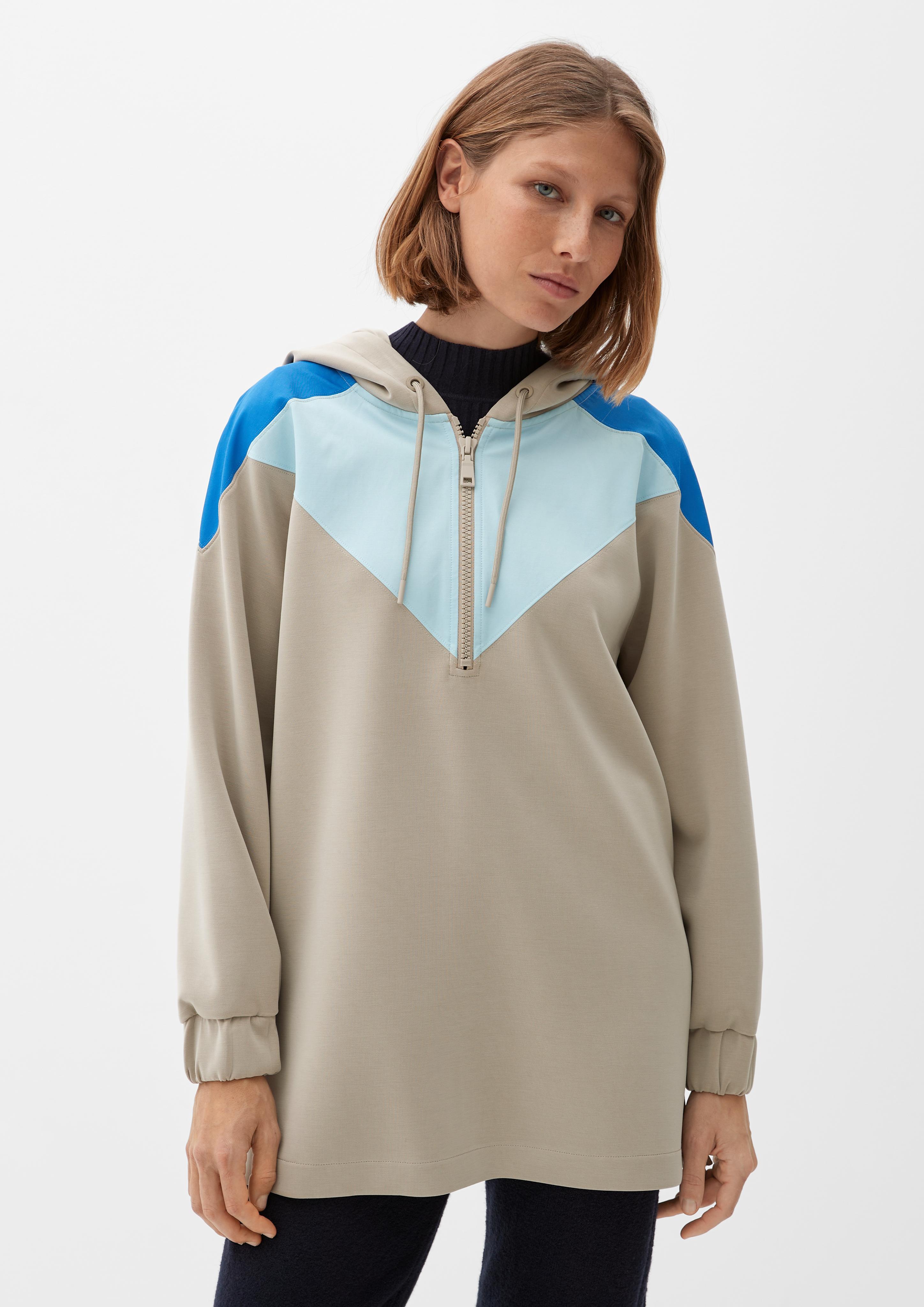 Hoodie in Colour-Blocking-Optik  2126222-8095