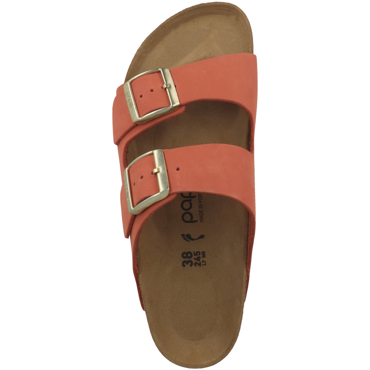 Papillio Arizona Platform Nubukleder schmal Sandale orange