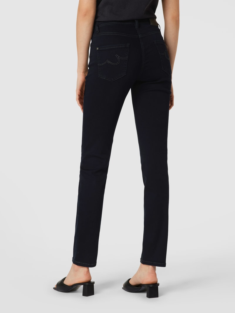 Straight Fit Jeans Modell 'Parla' in dunkelblau