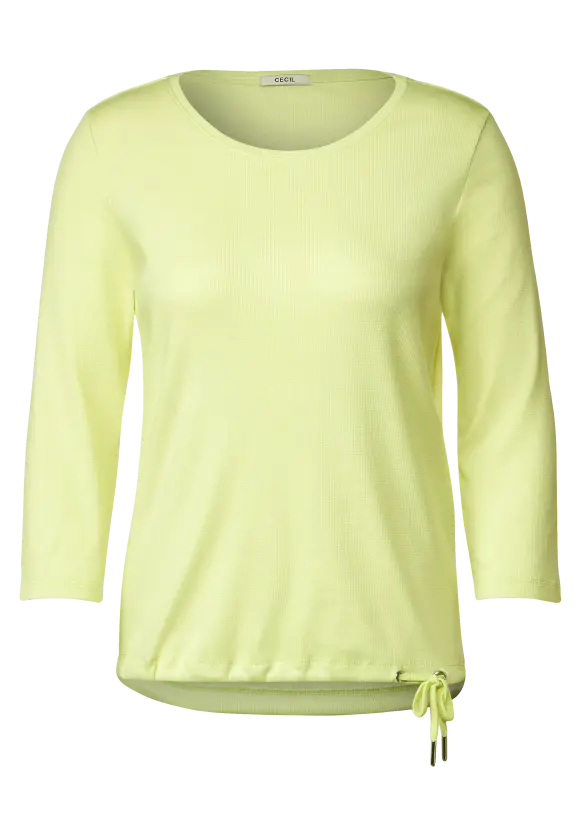 CECIL Rippshirt mit 3/4 Ärmel