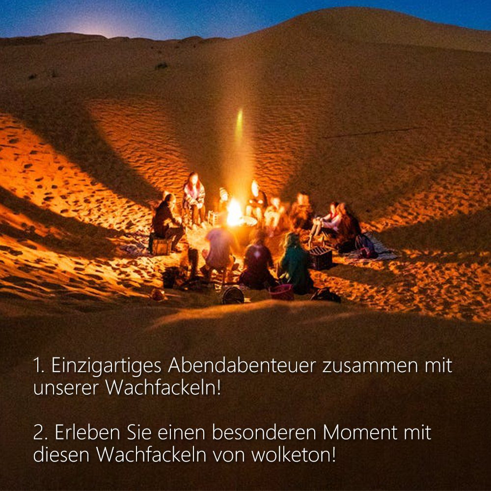 Gimisgu Gartenfackel 10-100x Fackeln Gartenfackeln WachsFackeln Gartenfackeln 45 Min, Brenndauer:90-100 Min, für weihnachten neujahr karneval fasching fastnacht ostern love parade, √mit Tropfschutz und langem Griff zum Handschutz