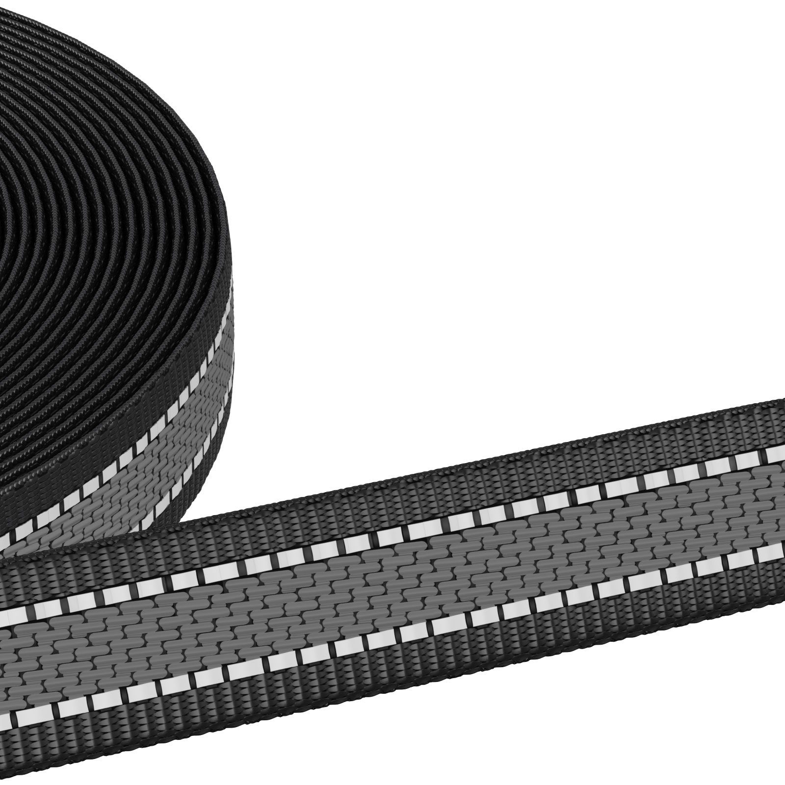Wellgro Hundeleine Schleppleine für Hunde mit Handschlaufe Anti-Slip reflektierend