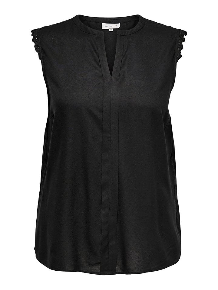 ONLY Carmakoma Bluse in Schwarz günstig kaufen