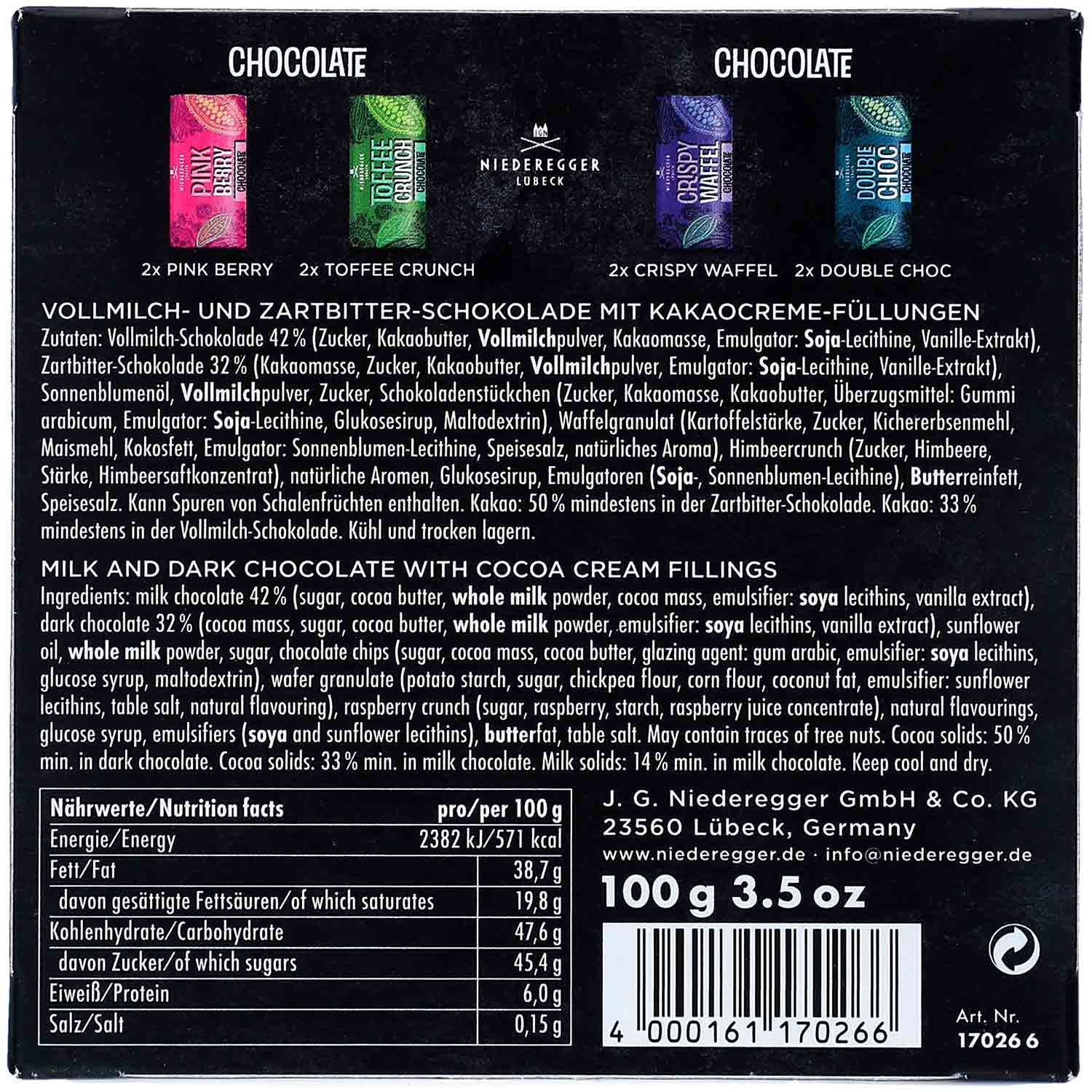 Niederegger 'Crazy Monkeys' Love Chocolate 100g