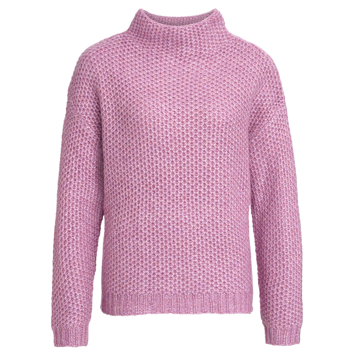 Damen Strickpullover mit Stehkragen