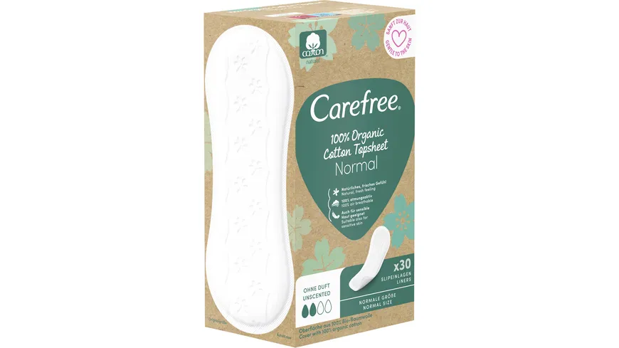 Carefree Slipeinlagen Organic Cotton Normal