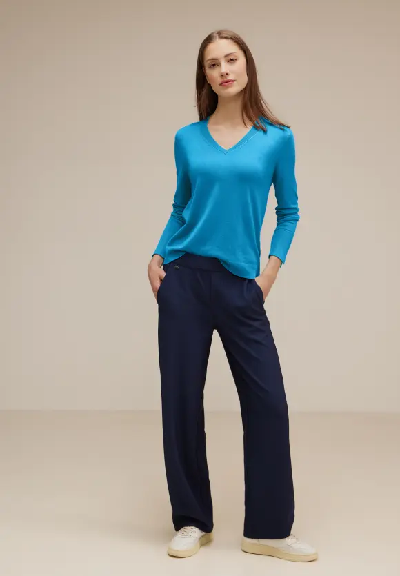 Street One Pullover mit V-Ausschnitt