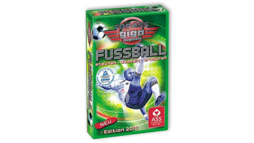 ASS Altenburger Spielkarten - TOP ASS Giga Quartett Fussball