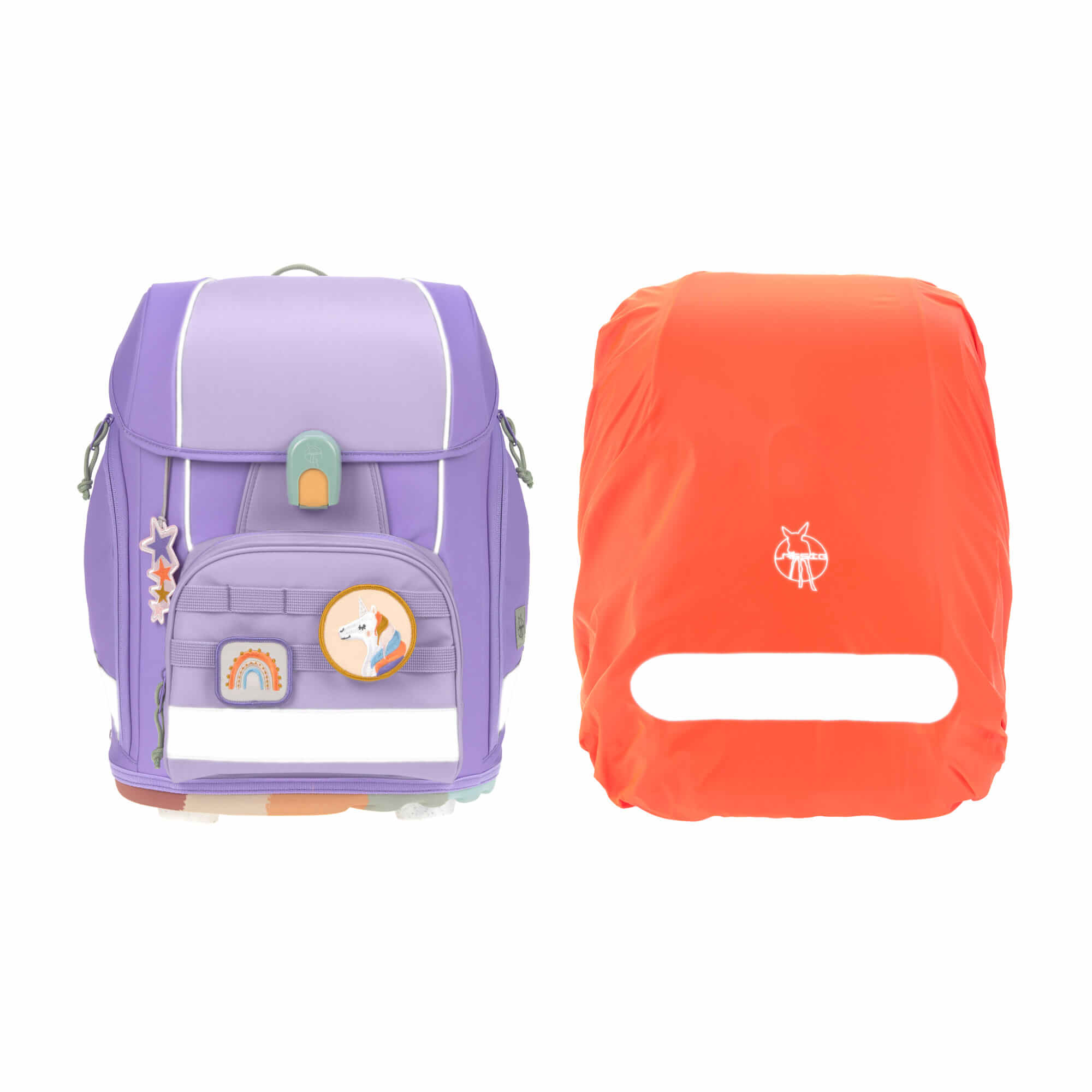 Schulranzen Set 7-teilig, Boxy Unique Violet