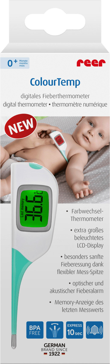 Digitales Fieberthermometer \Colour Temp\ mit großem Display, 1 St
