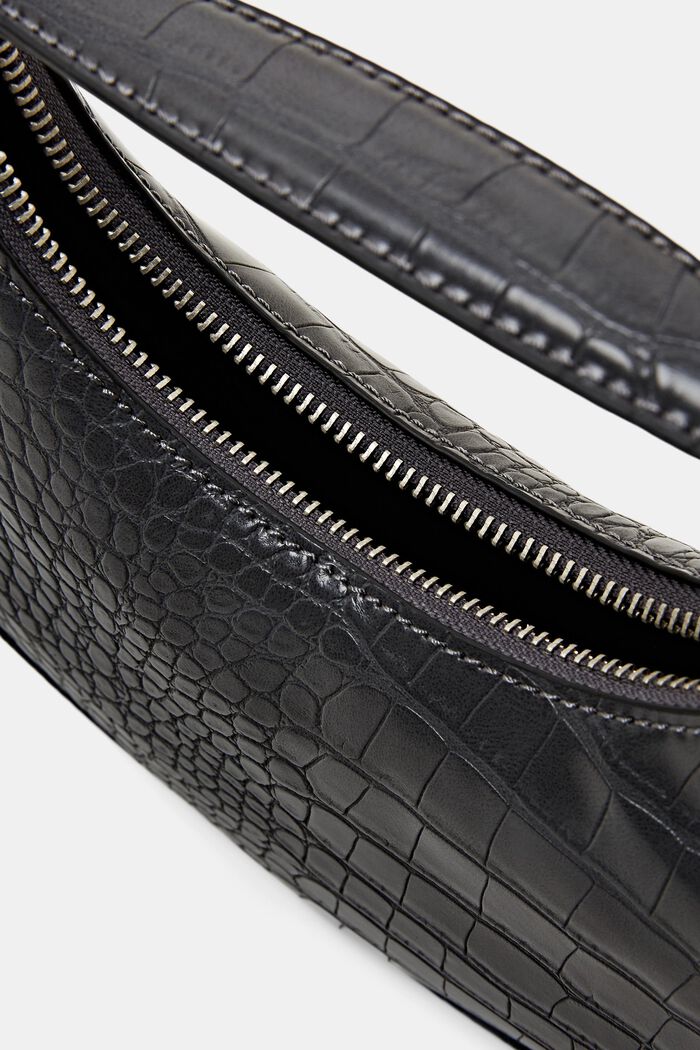 Baguette-Tasche in Lederoptik