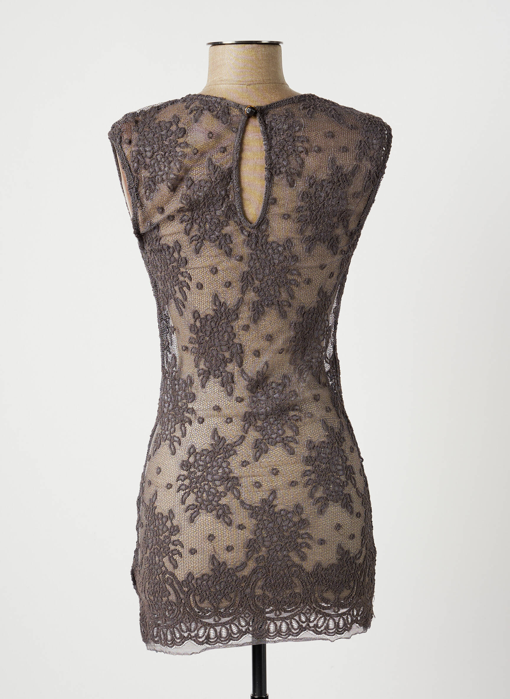 Lauren Vidal Tuniquesansmanche Femme couleur gris