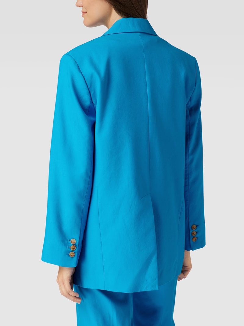 Blazer mit Reverskragen in ozean blau