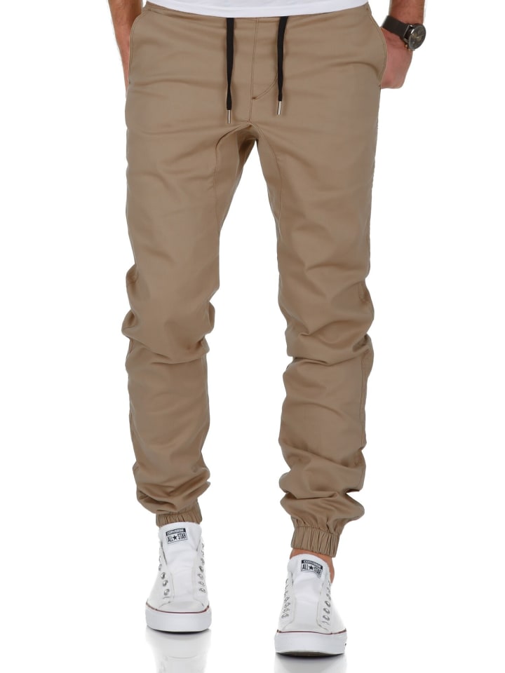 Amaci&Sons Basic Jogger-Chino NEW JERSEY in Beige günstig kaufen