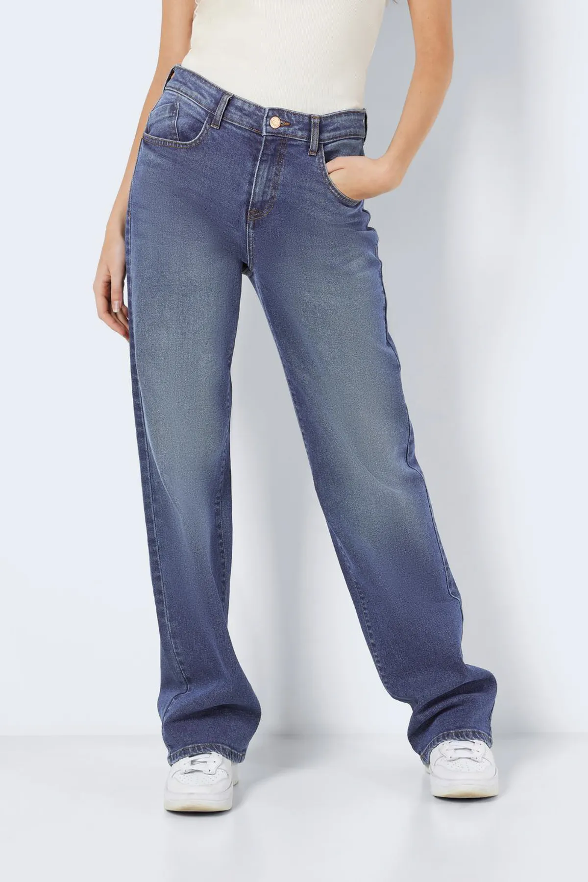 Noisy May  Jeans - Blau - Wide Leg