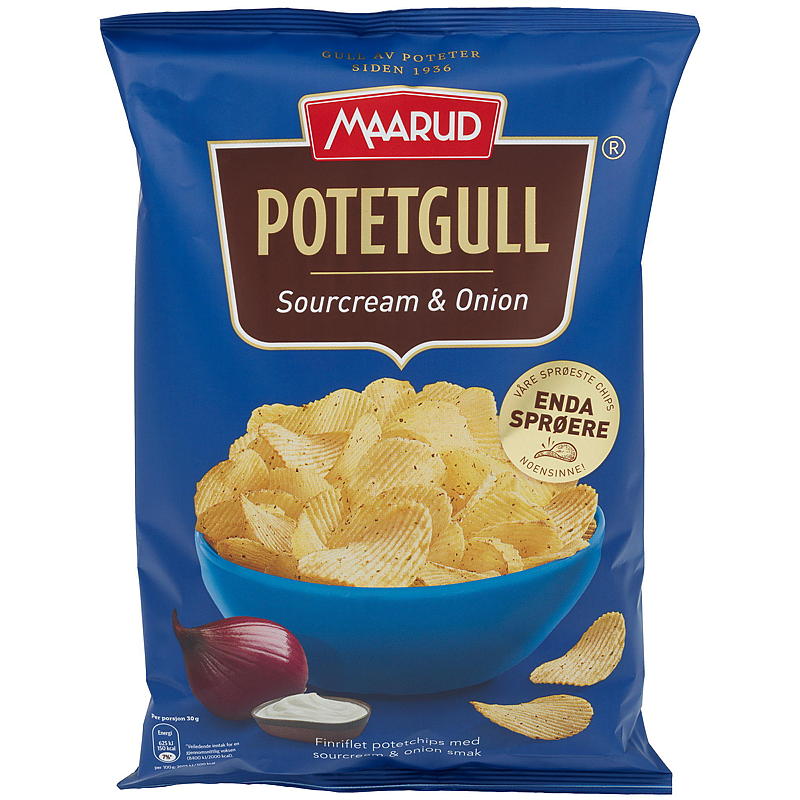 Maarud Potetgull 200 g Sourcream & onion Maarud