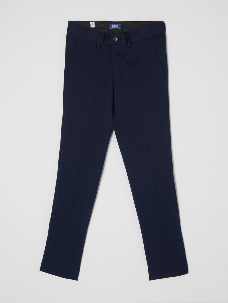 Hose mit französischen Eingrifftaschen in blau