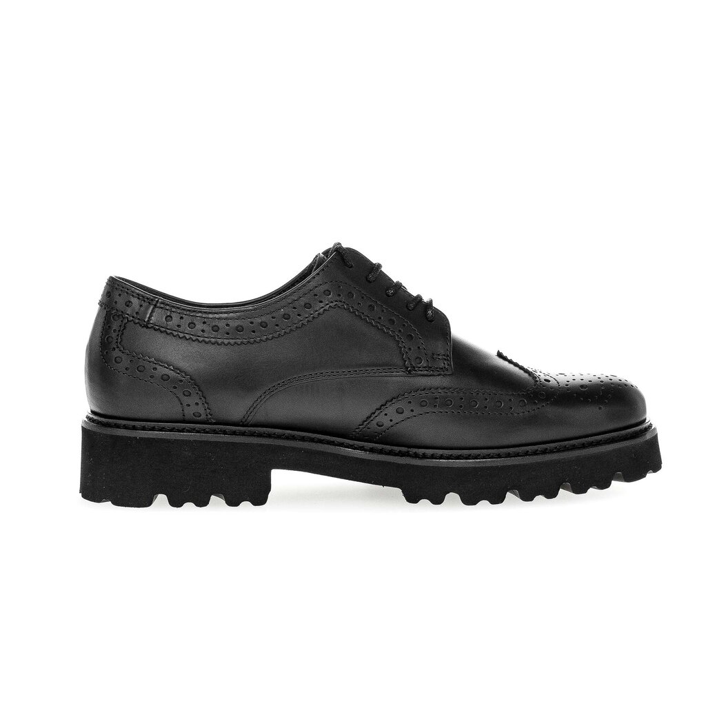 Gabor fashion Schnürschuh schwarz