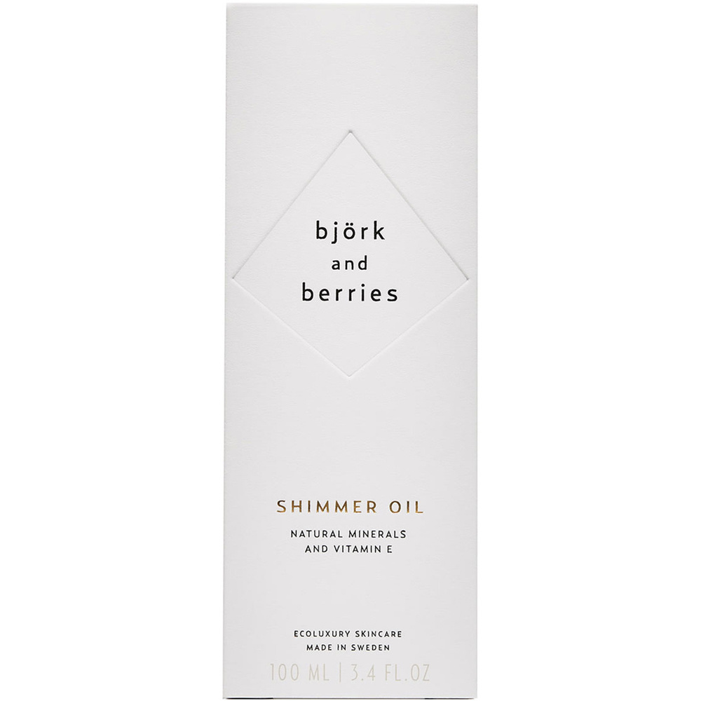 Björk & Berries Natural Minerals & Vitamin E Shimmer Oil Soin visage