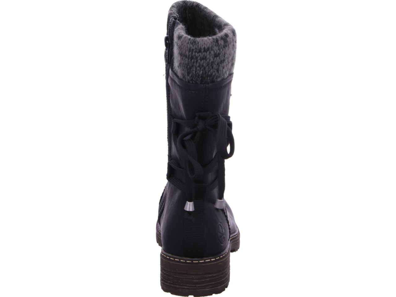 RIEKER Schnür-Stiefeletten schwarz