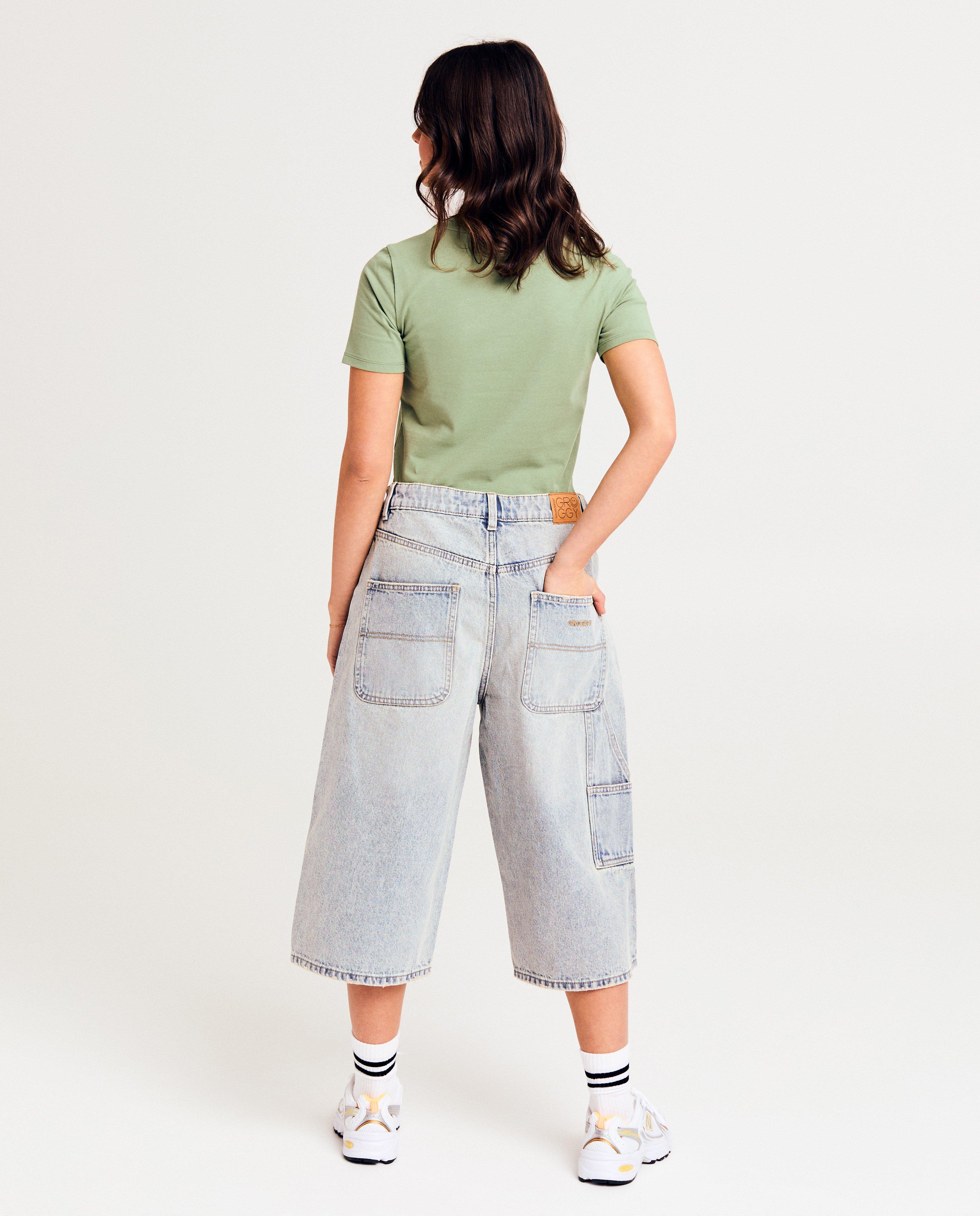 Pantaloni scurți din denim albastru deschis Groggy, albastru deschis