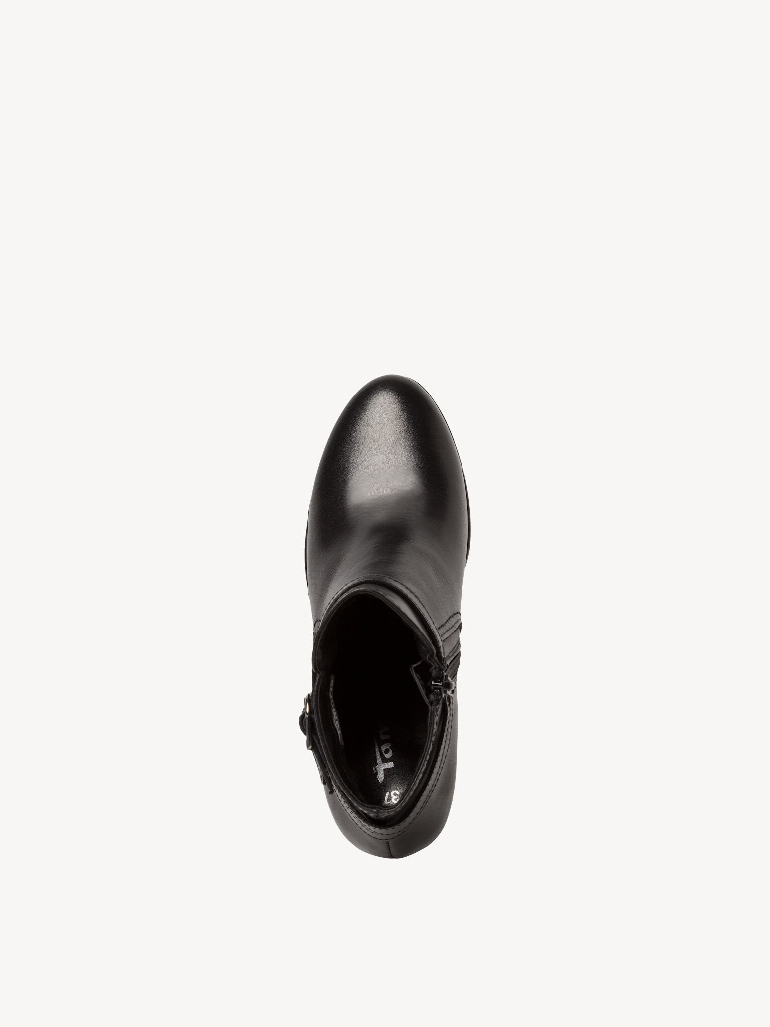 Bottine en cuir - noir