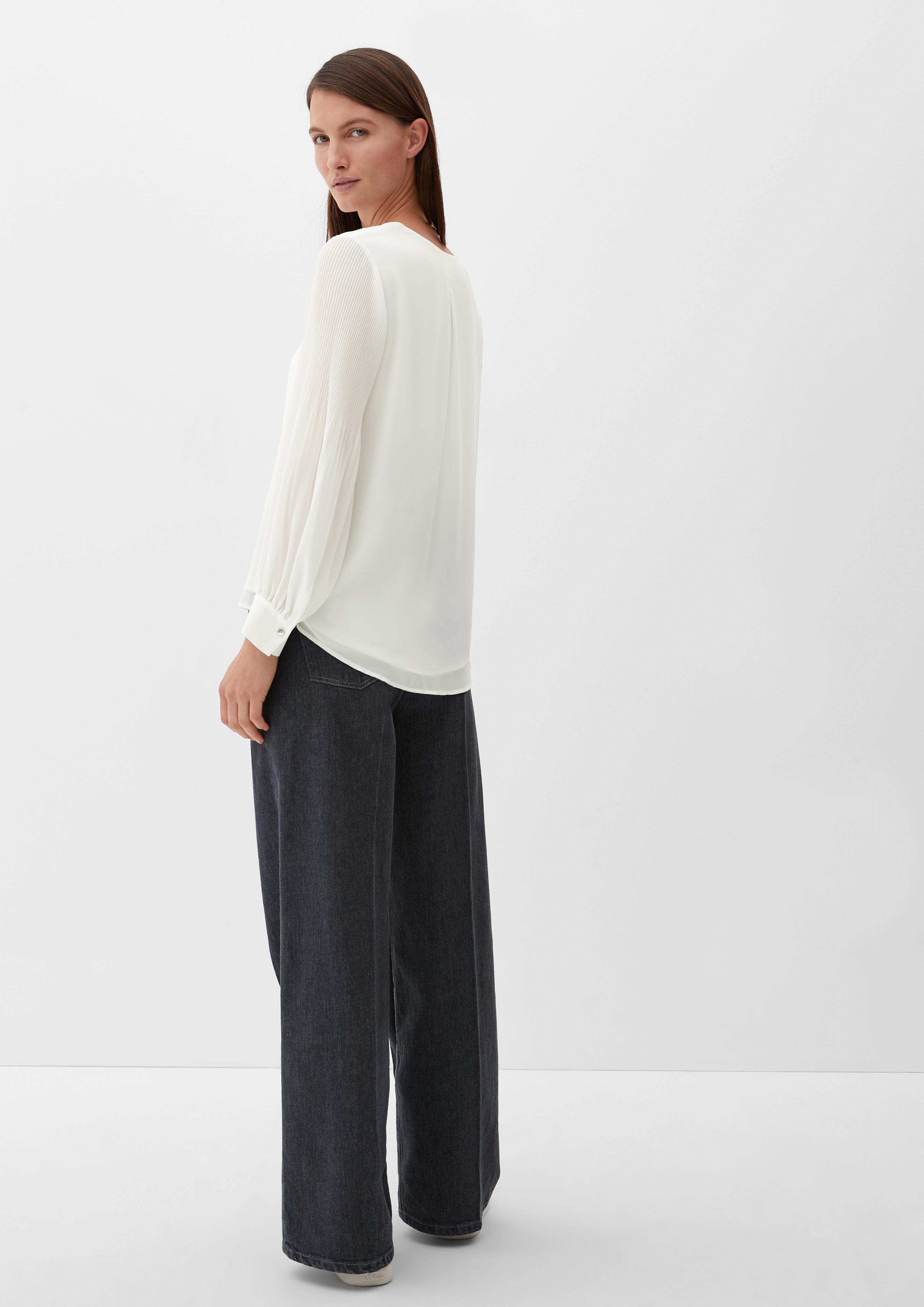 Blusenshirt mit Plissée-Ärmeln  2126248-0200
