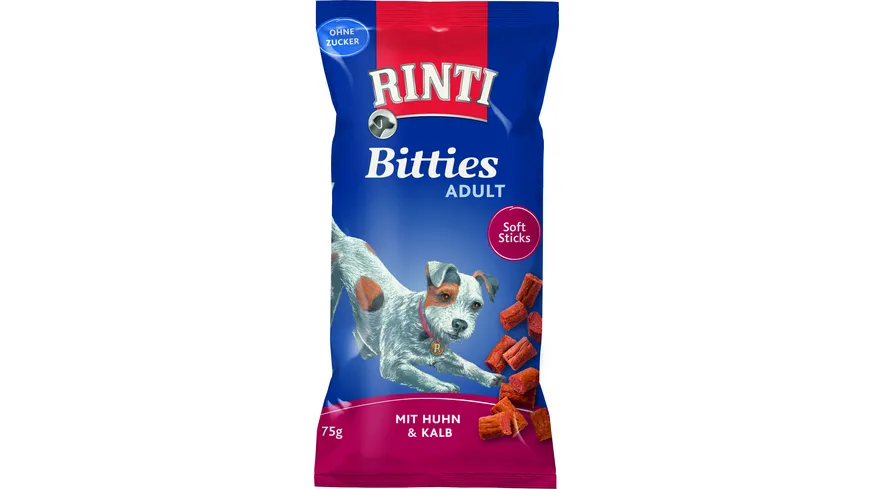 RINTI Hundesnack BITTIES Adult Huhn+Kalb 75 g