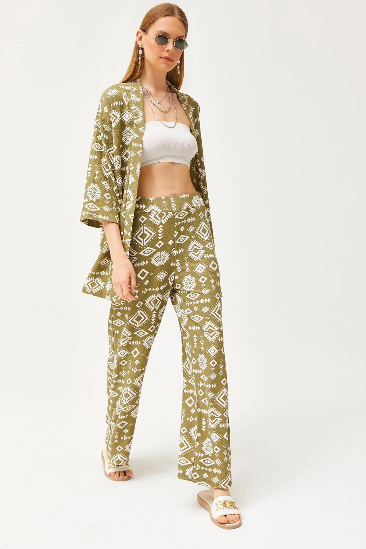 Olalook  Zweiteiler - Khaki - Regular Fit