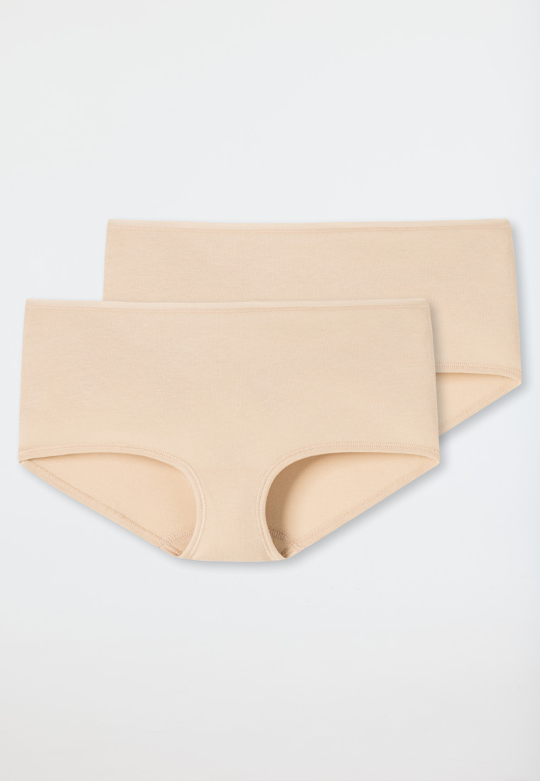 Shorts 2er-Pack Organic Cotton sand - 95/5