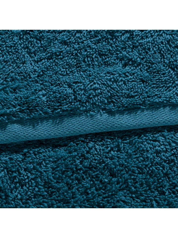 Erwin Müller Jacquard Handtuch 4er-Pack Ludwigsburg in petrol günstig kaufen 50 x 100 cm