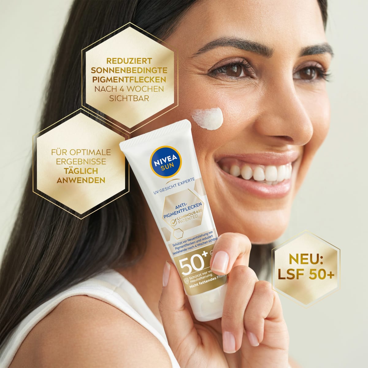 Sonnenfluid Gesicht Anti Pigmentflecken LSF 50+, 40 ml