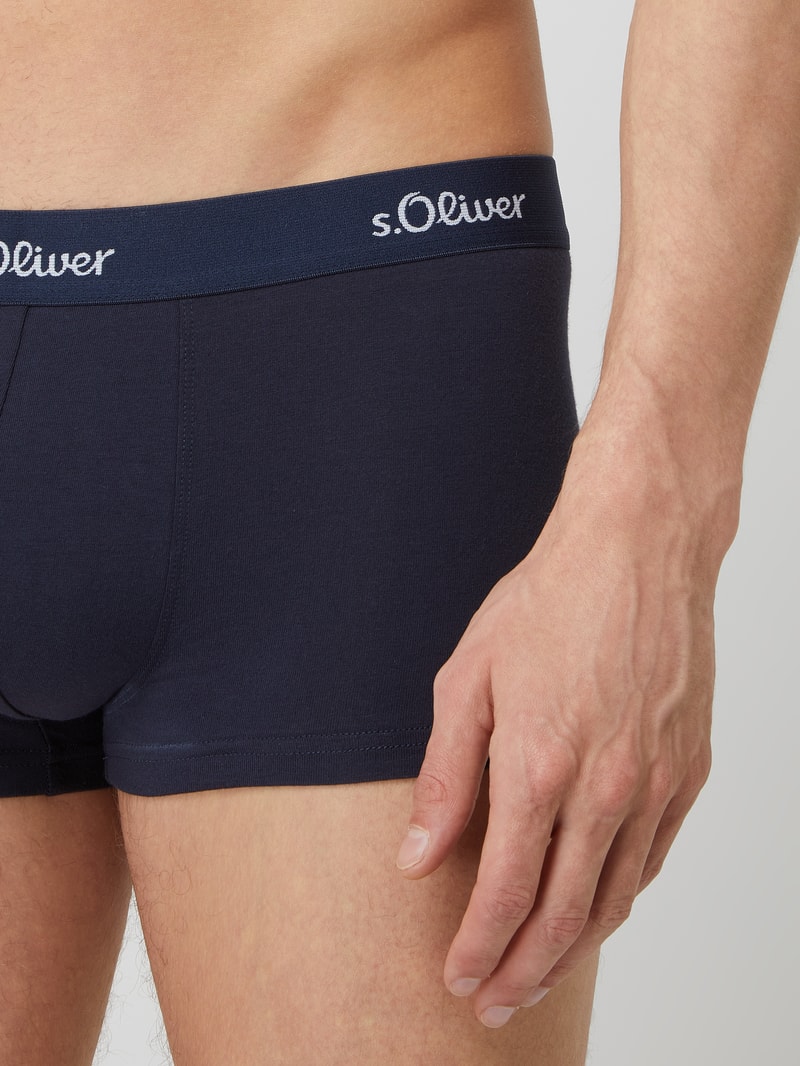 Trunks mit Stretch-Anteil im 3er-Pack in dunkelblau