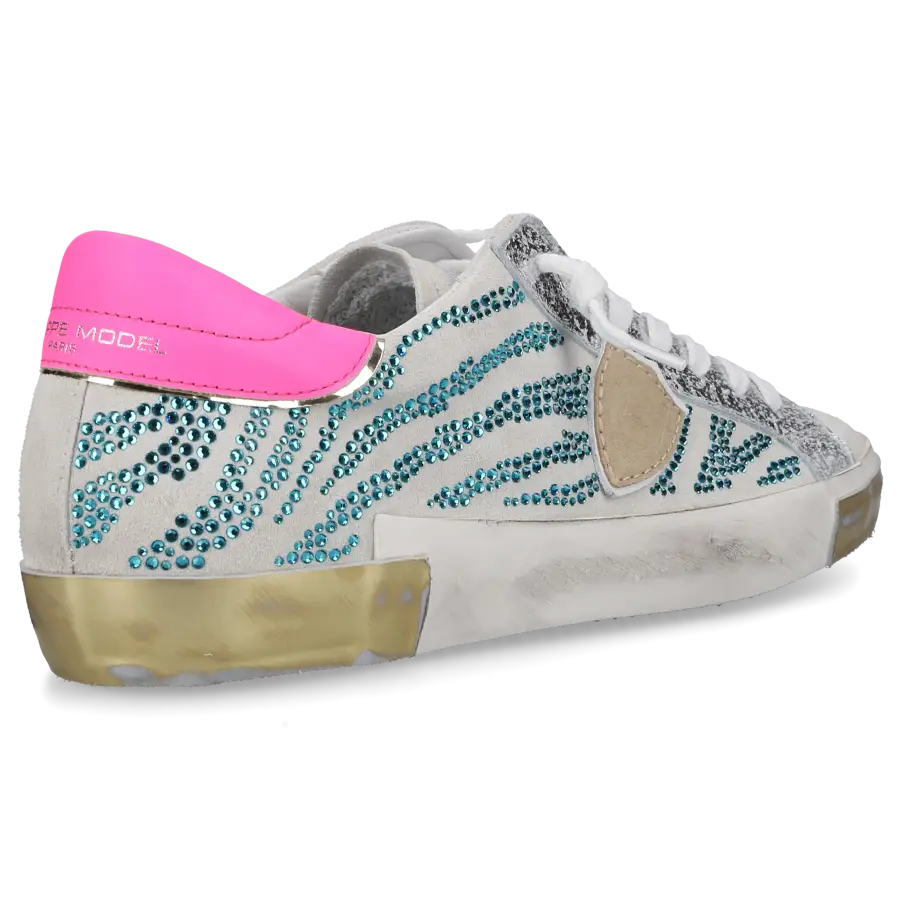 Philippe Model - Sneaker low PRSX Veloursleder - grau